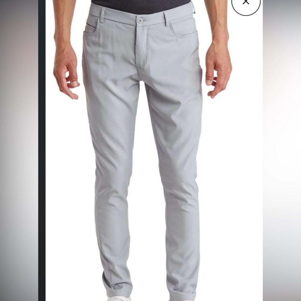 TR Tailored Recreation Premium Light Gray Slim Fit Tech Pants